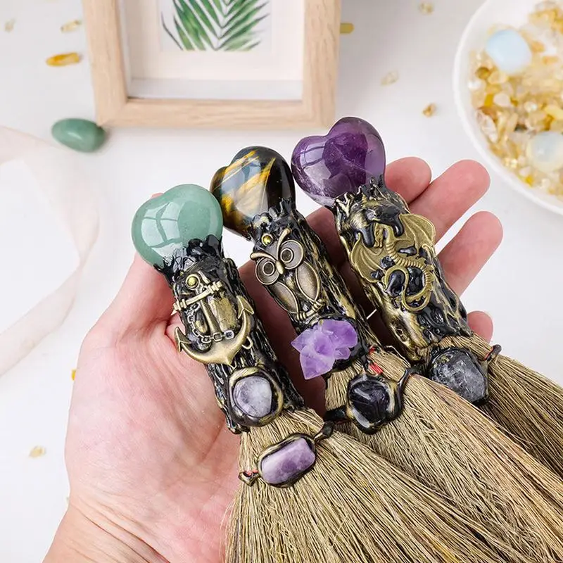 

Witch Broomstick Witch Altar Broom Halloween Decor Witch Broomstick Photo Props Ritual Broom Party Decorations Home Decoration