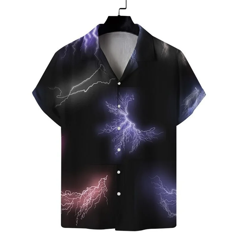 thumbnail image 1 of Camisas florales unisex para hombre y mujer, novedad de verano, camisa de manga corta con solapa y estampado 3D, moda urbana para niño y niña, camisetas de playa hawaianas, 1 of 4
