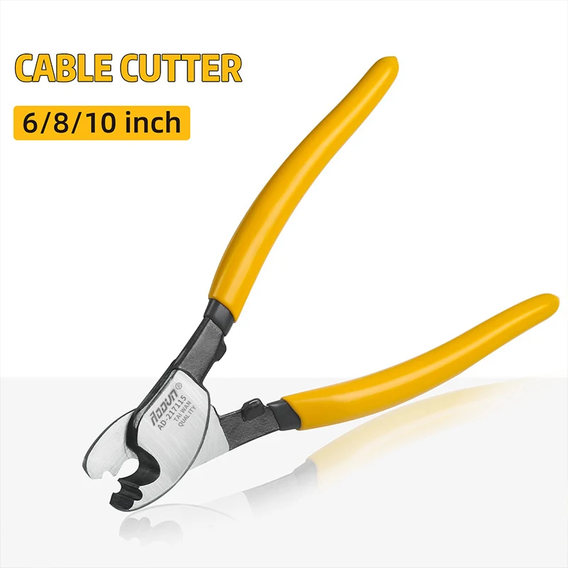 BAIHU 6/8/10 inch Insulated Cable Cutter Electrician Professional Pliers Shock Wire Stripper Pliers Cable Scissors Hand Tools image 2