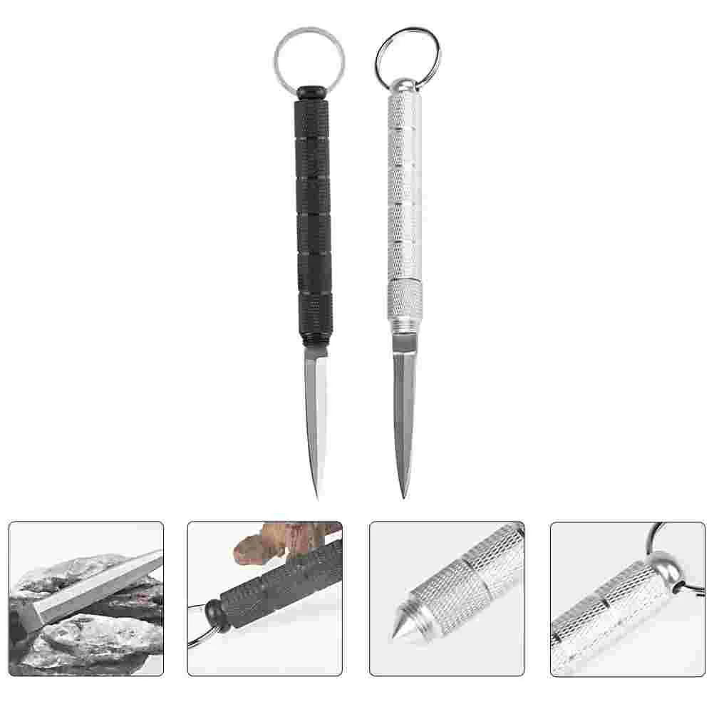 2 Pcs Tea Cone Ceremony Accessories Tool for Drinking Opening Aluminum Alloy Needle Cake Prying Culture