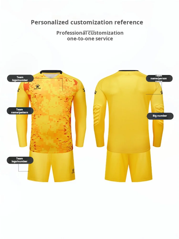 Football Uniform Kelme Goalkeeper Clothing Set