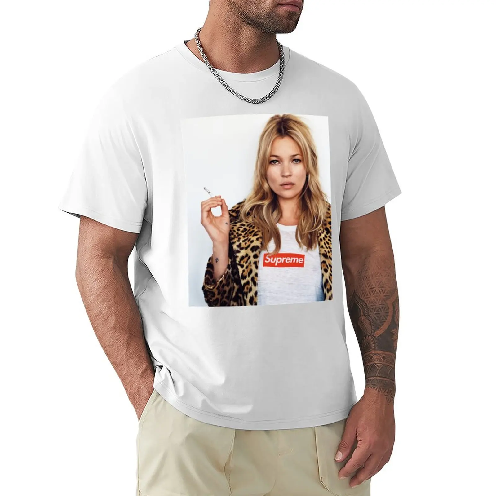 Kate Moss 90 _ S Super Model Fan Art Mask, Arazzo, Canvas Tribute Active T-Shirt Divertente Cat Shirts Mens T Shirt Graphic