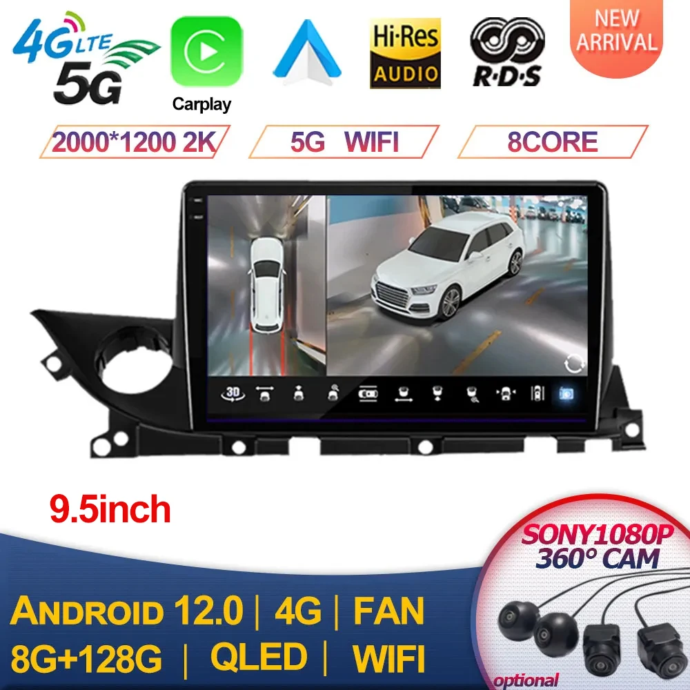 

2000*1200 For Mazda 6 Mazda6 III 3 GJ GL 2018 - 2021 Carplay Auto Car Multimedia Player Android 12 Android Auto no 2din DVD