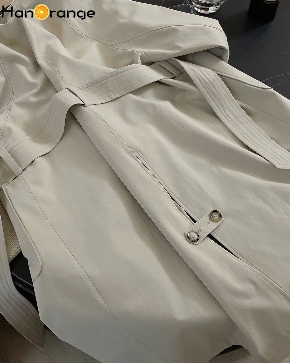 ジャケット・アウター vejas 17-18aw trench coat Spring Long Trench Coat Overcoat Windbreaker Coats