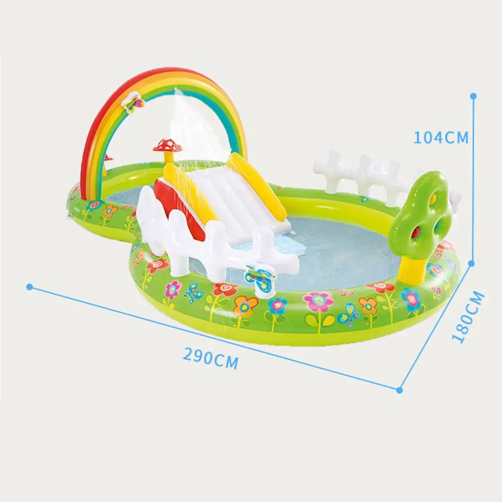 Summer Baby Inflatable Swimming Pool Garden Rainbow Children Paddling Pool Play Center Outdoors Sport Play Kids Bath Toys