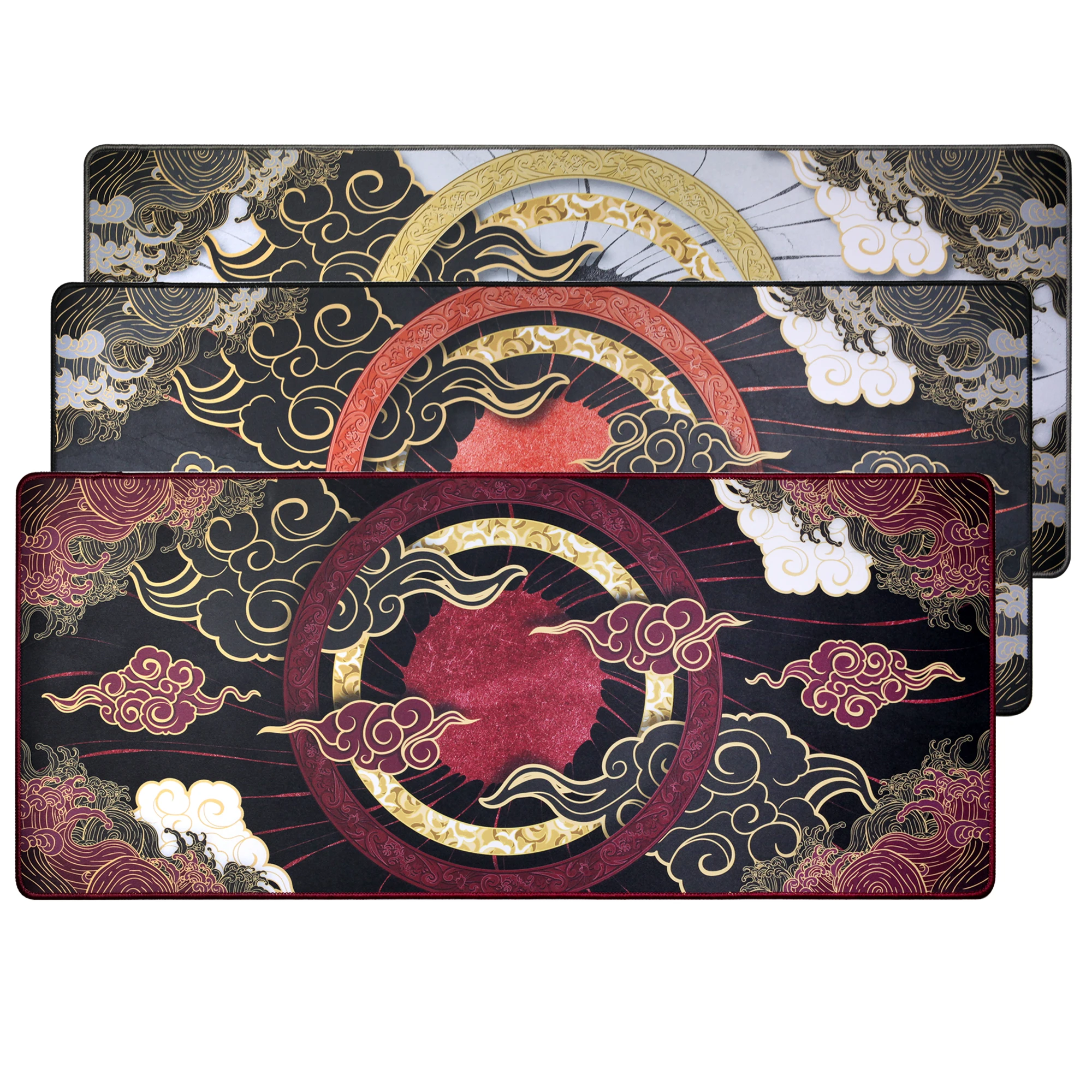 Phangkey Amaterasu Mousepad Deskmat para Mouse Teclado Mecânico 900 400 mm Bordas Costuradas Borracha de Alta Qualidade Borracha Macia