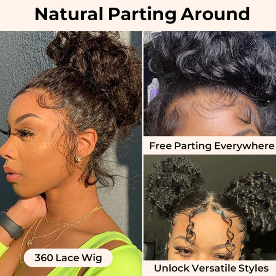 Snug Fit 360 Invisible Strap Lace Frontal Wig Deep Wave Glueless Wig Human Hair Ready to Wear Pre Cut HD 360 Lace Wigs lace front wig human hair wigs 360 lace wig