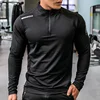 Dry Fit Compression Shirt Men Rashgard Fitness Long Sleeves Running Shirt Men Gym T Shirt Football Jersey Sportswear Sport Tight 2