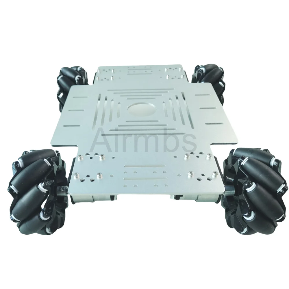 25KG 하중 4WD 메카넘 휠 로봇카 PS2 아두이노 컨트롤러 DC 12V 엔코더 모터 아두이노 ROS 로봇 암 섀시용