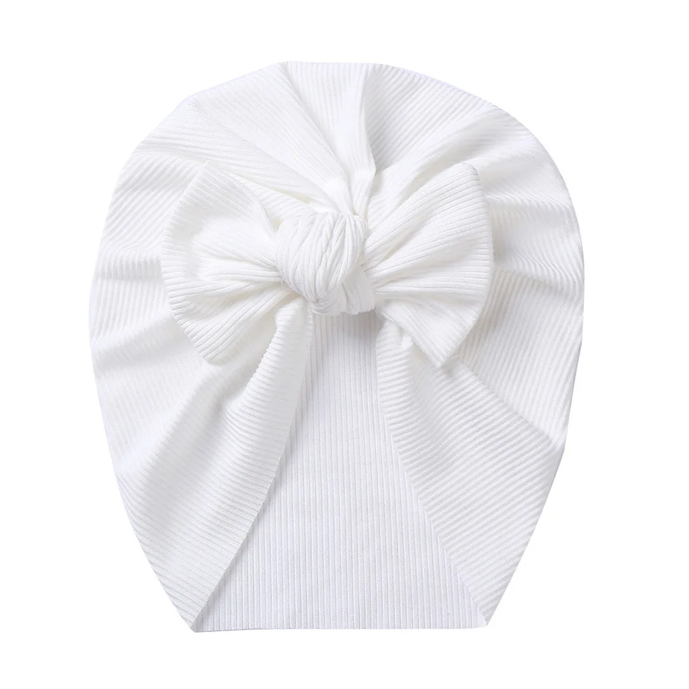 Baby Accessories Solid Spring Bowknot Baby Hat Soft Baby Girl Hat Turban Infant Toddler Newborn Baby Cap Bonnet Headwraps baby accessories girl Baby Accessories