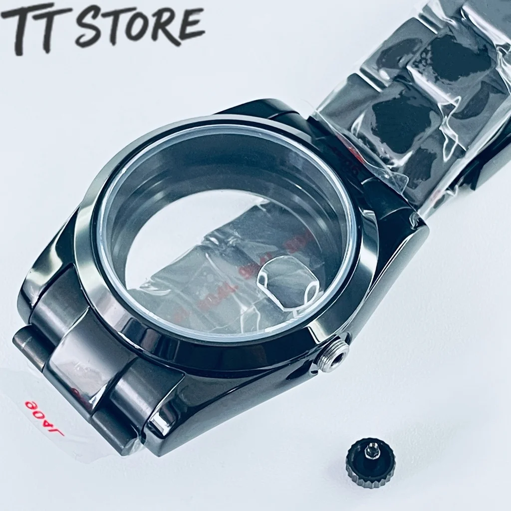 Black Watch Case with Sapphire Crystal - Top Waterproof Design