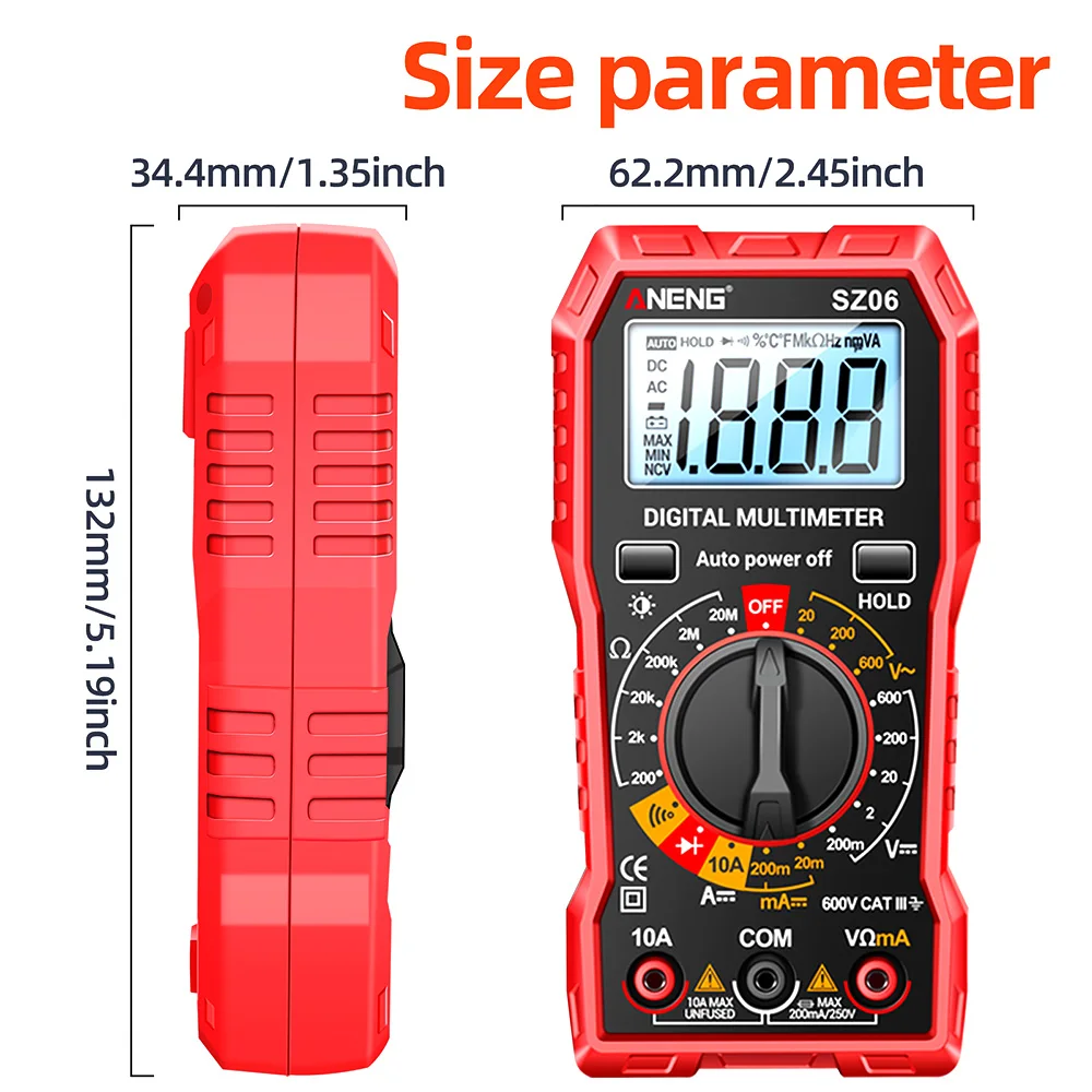 SZ06 LCD ũ  Ƽ 2000 īƮ 丮      ׽ AC/DC Ammeter а