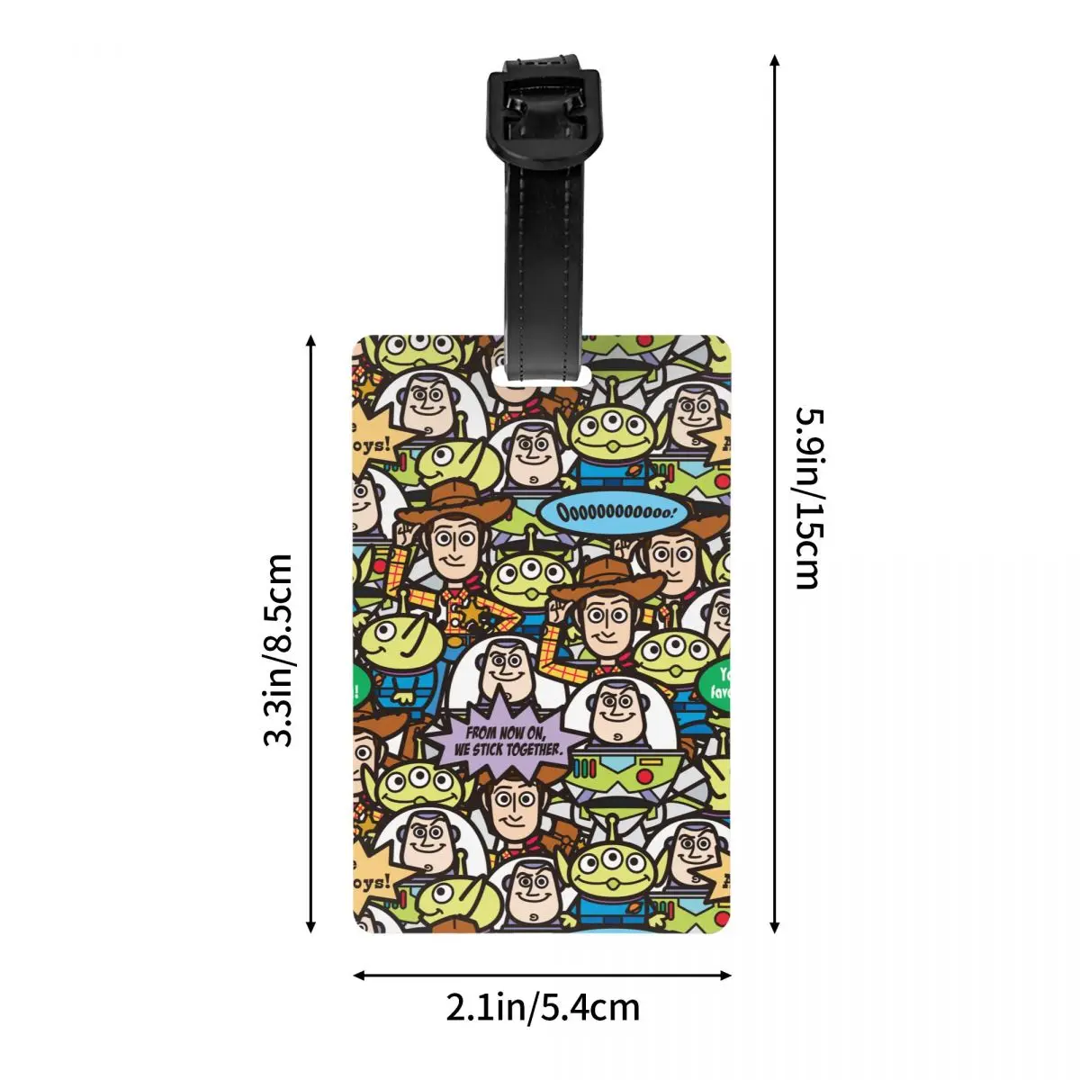 Toy Story Cute Toys Luggage Tag Suitcase Travel Accessories Silica Gel Holder Baggage Boarding Tags Holder Baggage Tag Name ID