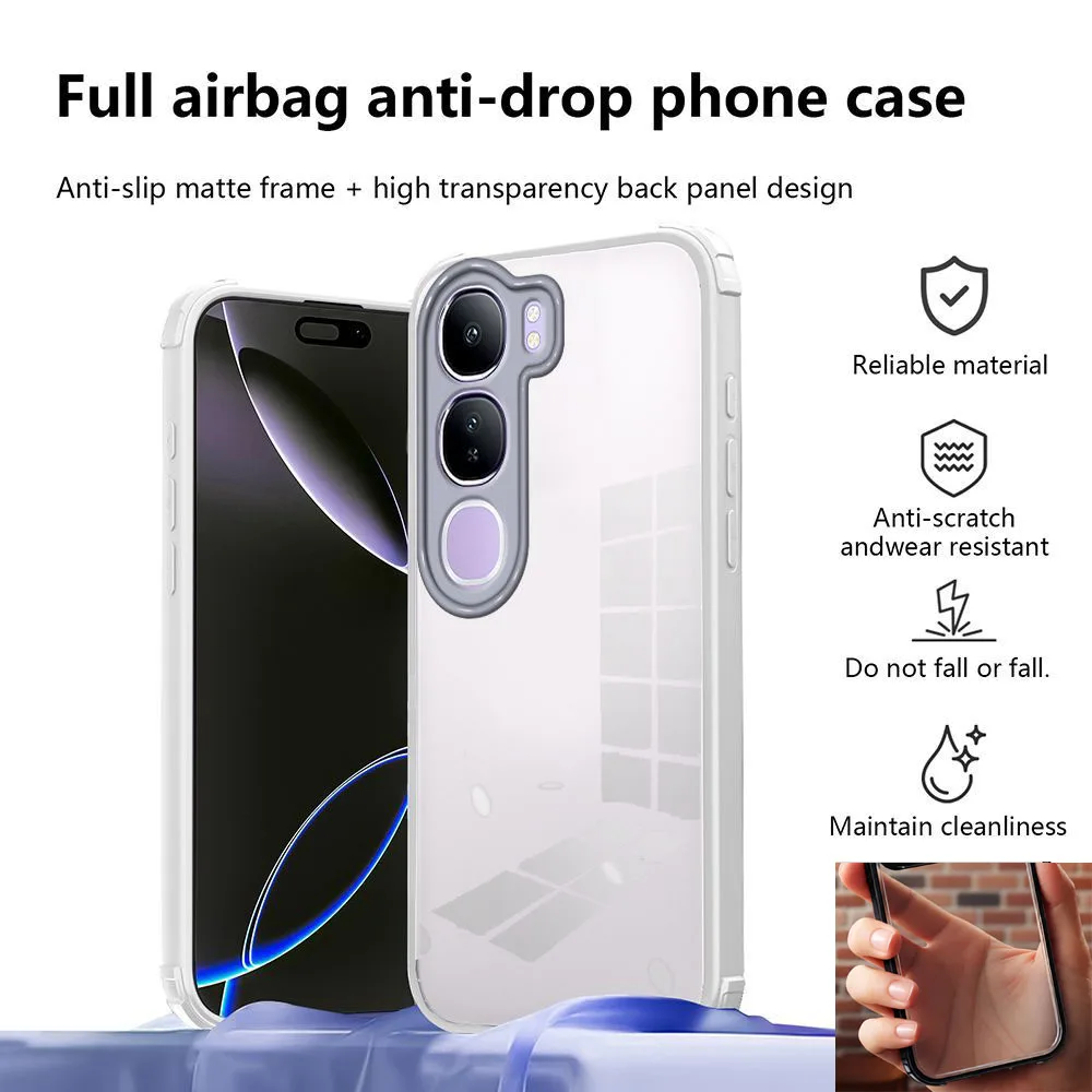 Enhanced Shockproof Hard Acrylic Back Cover with Antidrop Protection