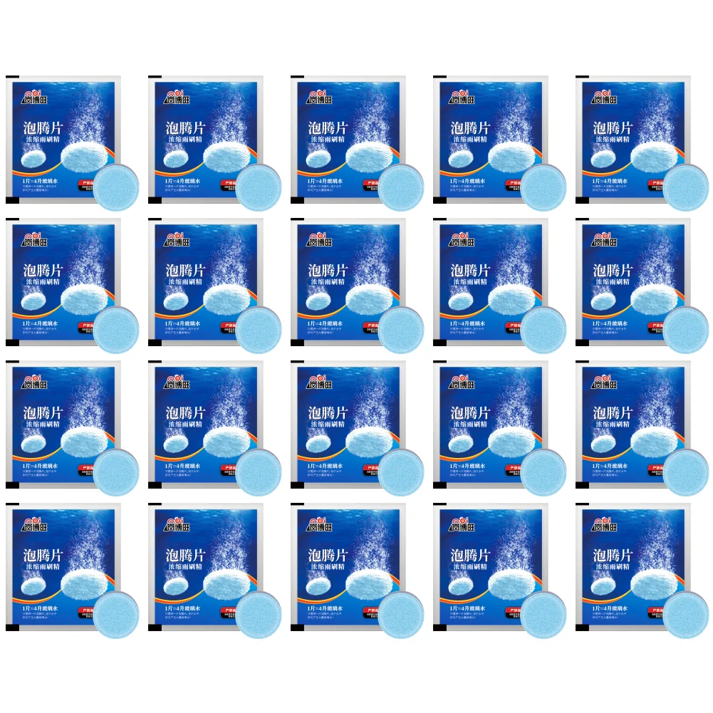 Limpiador sólido Limpiador de parabrisas de coche Tableta efervescente Tabletas de limpieza sólidas Pastilla Limpiador de parabrisas y ventanas