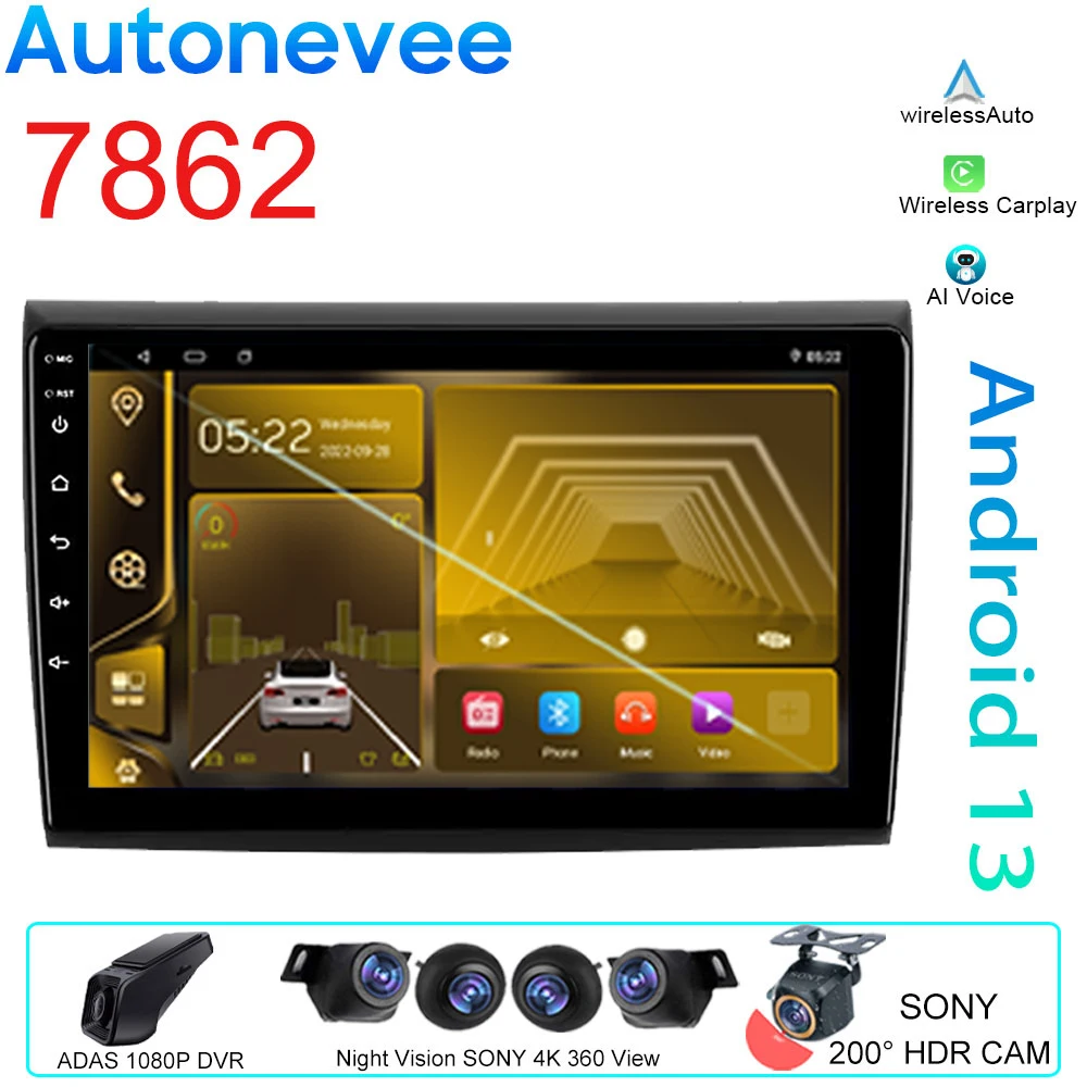

Автомобильный Android для Fiat Bravo 2007-2012, автомобильное радио, GPS-навигация, мультимедийный плеер, стерео, 5G, Wi-Fi, BT, видеоголовное устройство без 2din DVD
