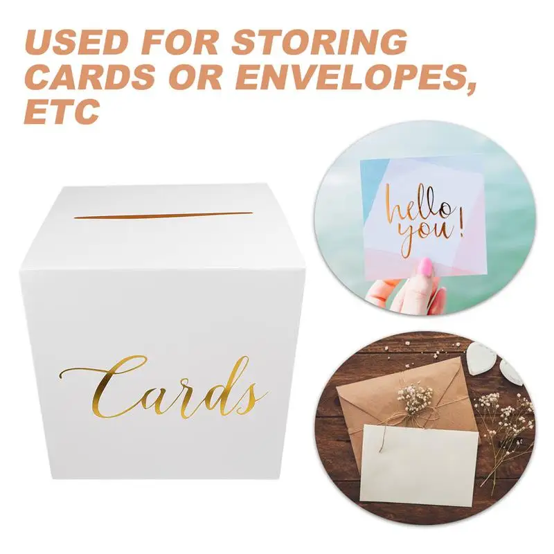 Wedding Card Box Envelope Money Card Receiving Box For Wedding Reception Graduation Birthday Party Baby Shower