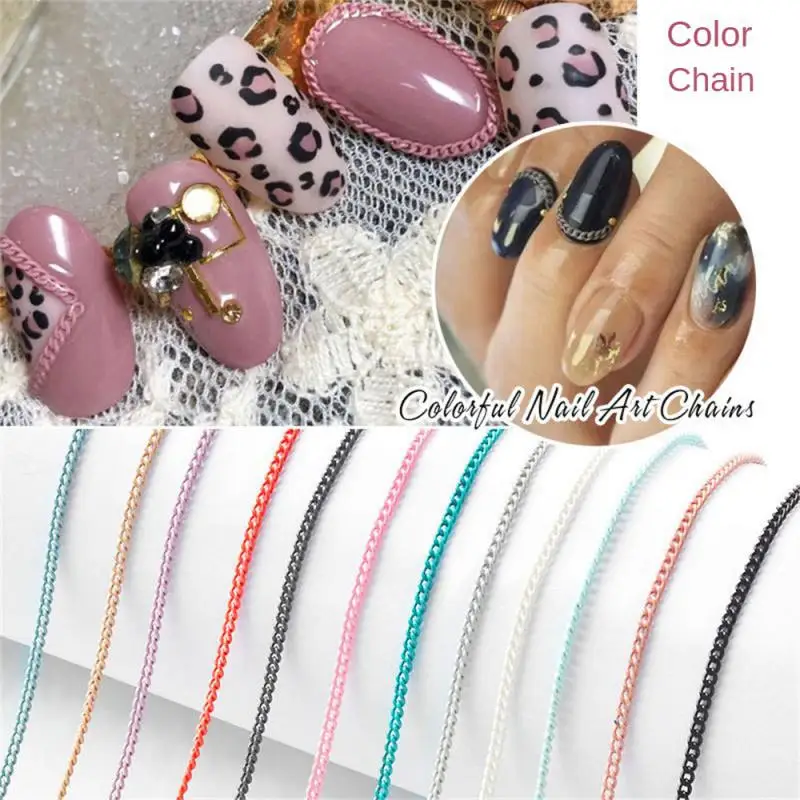 

Nail Enhancement Metal Chain Ultrafine Nail Decoration Chain Metal Chain Easy To Use Nail Tools