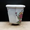 Vintage Style Hexagonal Ceramic Flowerpot Home Decoration 3