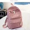 School Bag Female 2025 Korean Version Harajuku High School Student Personality Velvet College Style Backpack Female Backpack 1