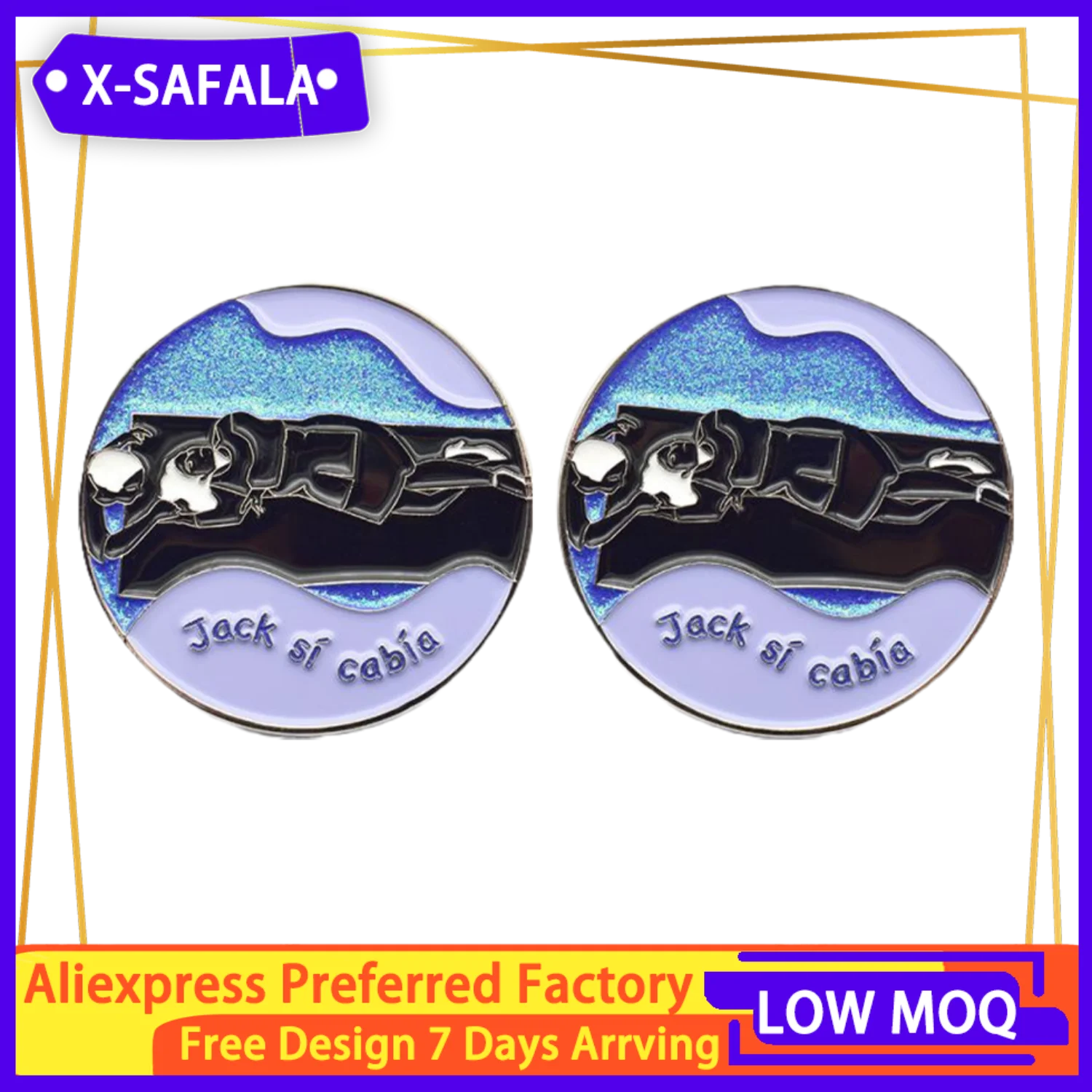 

Жесткая эмалированная металлическая брошь с узором на заказ от производителя школьной компании спортивного клуба