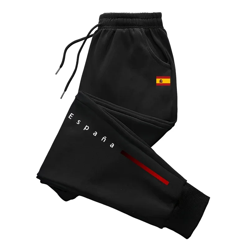 2026 New in Men's Sweatpants Fashion Espana Print Casual Sports Jogger Pants All Season Male Home Outdoor Comfort Soft Trousers