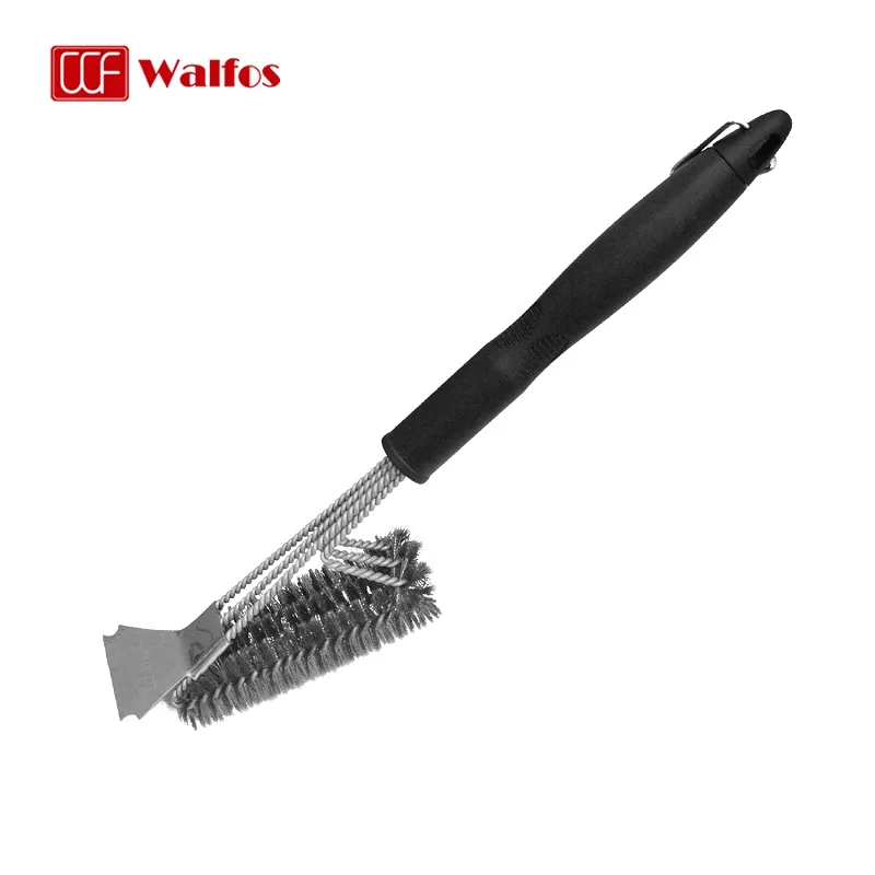 Walfos Barbecue Net Cleaning Brush Stainless Steel Wire Brush To Wash The Barbecue Grill Accessories BBQ Clean Tool