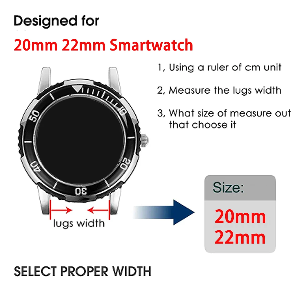 Sport Silicone Watch Strap - Durable and Comfortable Wristband Bracelet