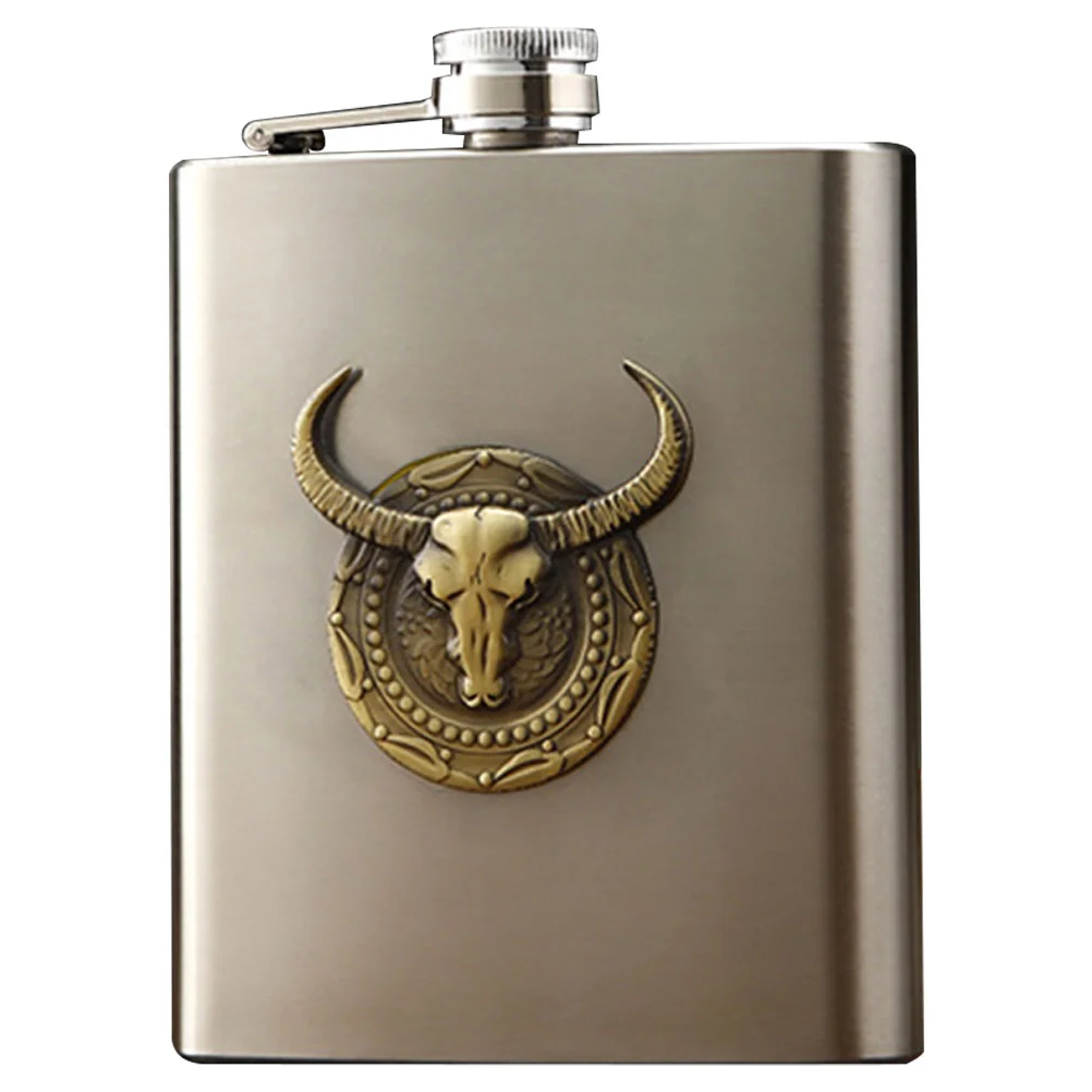 

Stainless Steel Flask Camping Hip Flask Outdoor Portable Whiskey Holder
