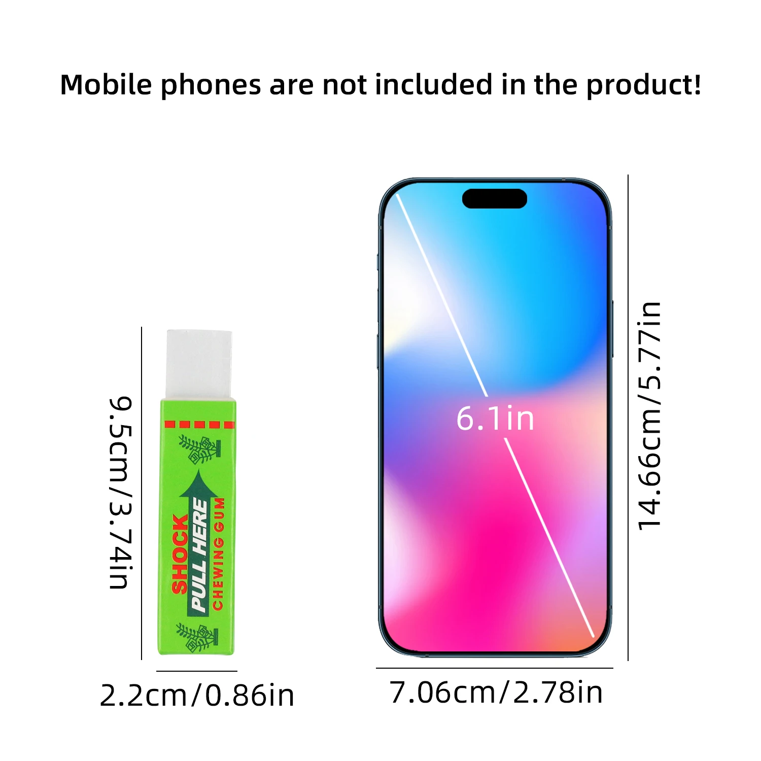 Trick electric chewing gum charged chewing gum pranks on friends interactive entertainment fun and excitement prank toys joke toys simulation chewing gum toy