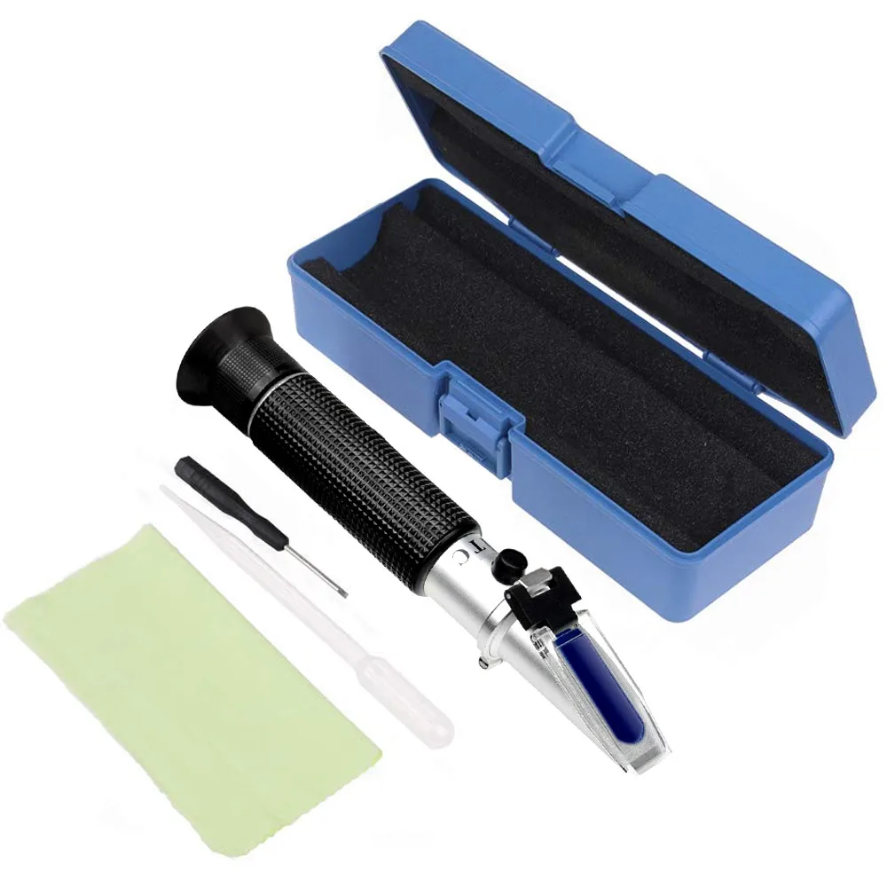 Premium Refractometer for Beer, Wine, and Fruit with ATC and Brix Measurement