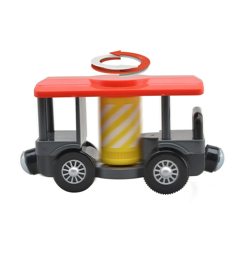 SainSmart Jr. Wooden Train Accessories Set, 10 PCS Magnetic Trains With 52 PCS Tracks Kit, Compatible With All Major Brands, Gift For Toddlers, Boys