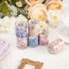 6 rolls of bright floral pattern PET waterproof tape for DIY notebook and scrapbook decoration tape, stationery decoration tape 6