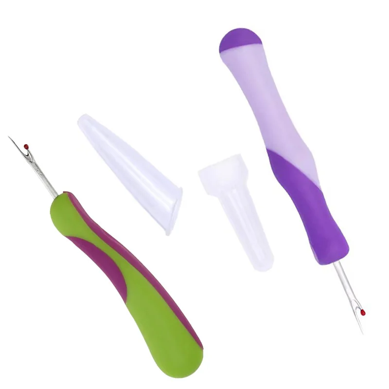 أداة خياطة بلاستيكية ABS بمقبض أخضر، قاطع خيط للتطريز والغرز المتقاطعة