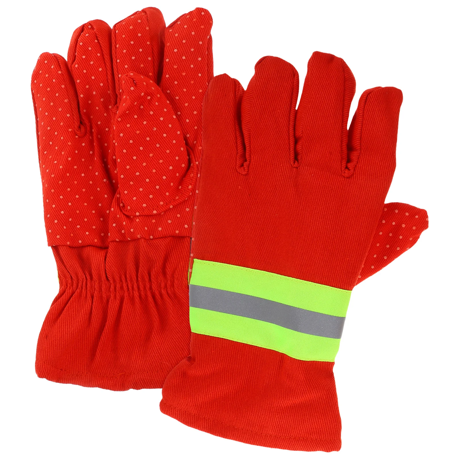 

Gloves Utility Fire Work with Reflective Strip Chemical Fiber Material Safety Working