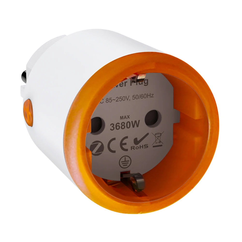 Tuya EU Smart Plug with Power Monitoring Zigbee 3.0 Smart Plug Socket Outlet App Control Work with Alexa Google Assistant