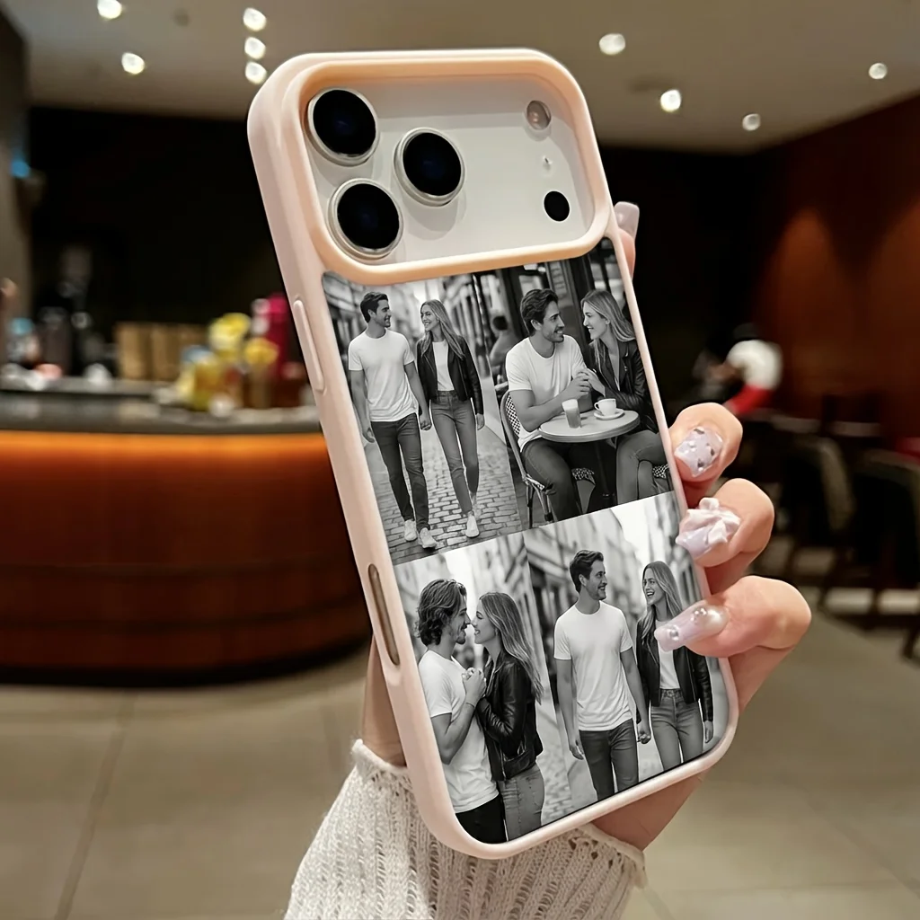 Personalized Magnetic Photo Phone Case - Custom Couples Design