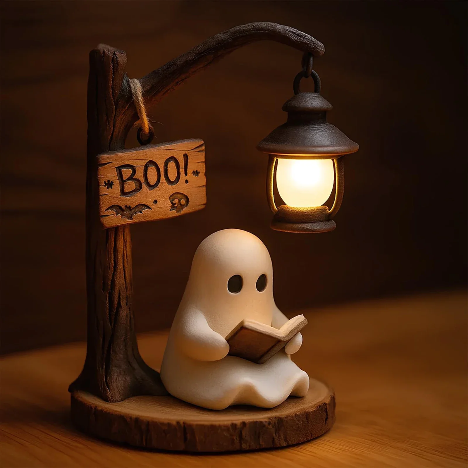 Resin Halloween Ghost Night Light Decorative Lamp