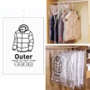 Hanging Squeezable Storage Bag Reusable Clothes Compression Storage Bag Space Saving for Clothes Down Overcoat 1