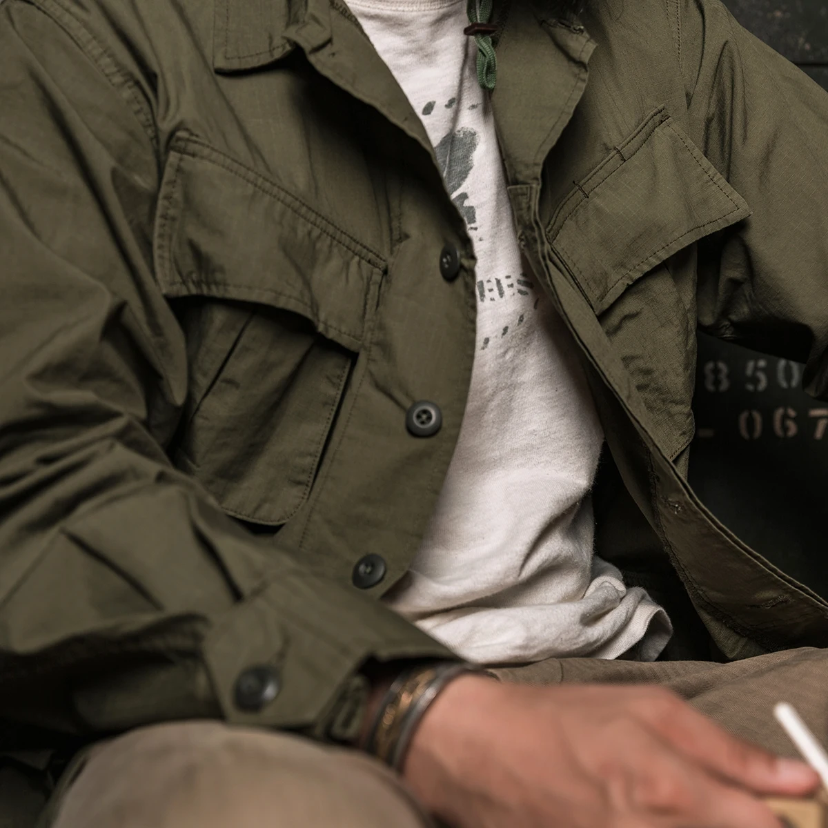 【美品】Jungle Fatigue Jacket 4th SR 1970's US.ARMY Jungle Fatigue 4th Jacket Deadst