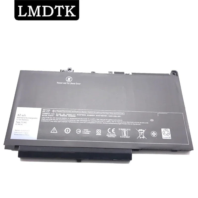 

LMDTK Genuine New 7CJRC 11.4V 42WH Laptop Battery For DELL Latitude E7270 E7470 Series Notebook 21X15 021X15