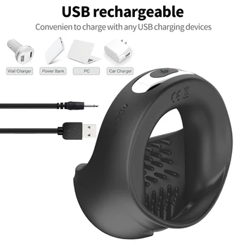 Male Prostate Massager Vibrators for Men Chastity Belt Remote Control Penis Massage Ring Adult Sex Toys for Men Male Masturbator 5