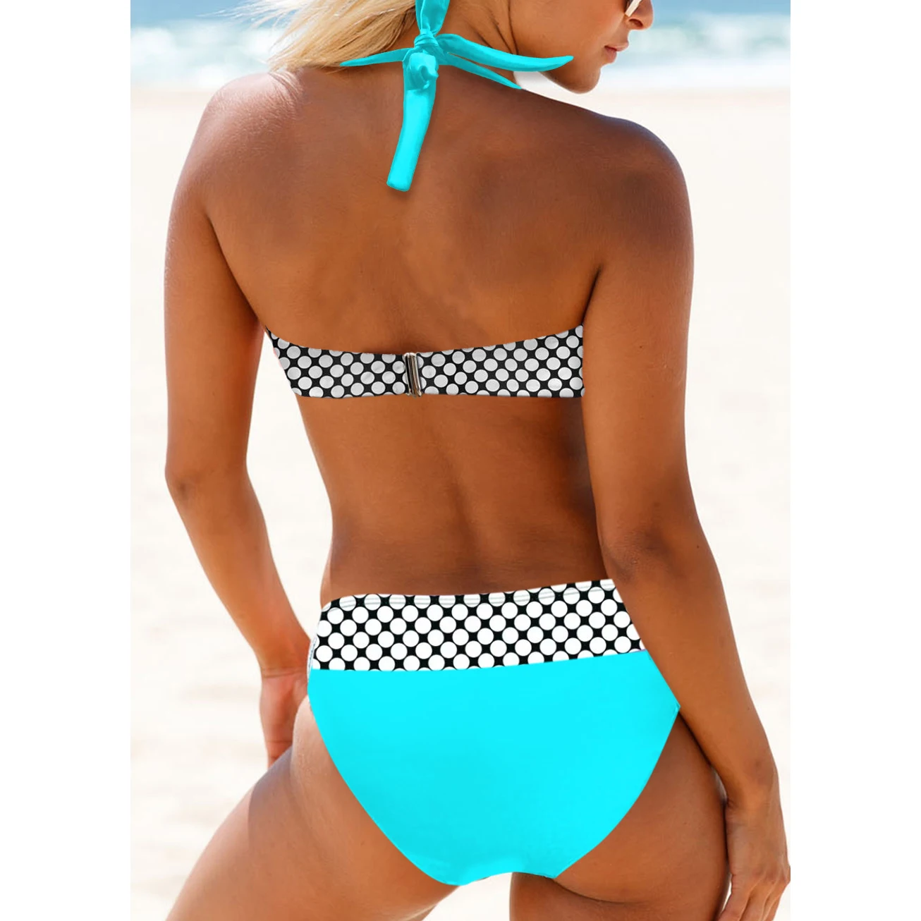 2023 Female New Design Printing Bikini Summer Women New Two Piece Set Bathing Suit Bath Suit High Waist Retro Swimsuit Swimwear