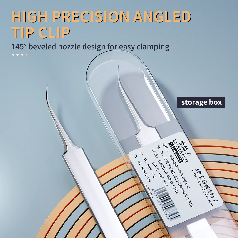 Pimples Blackhead Tweezers Blackhead Clip Tweezers 1pc Ultra-fine Tweezers Stainless steel Precision Clip For Cell Pimples Blackhead Closing Artifact Acne Needle Tool LUXIANZI