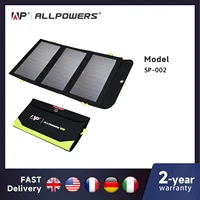 ALLPOWERS panneau solaire 5V 21W batterie 10000mAh intégrée chargeur solaire Portable batterie solaire étanche pour téléphone Portable extérieur 1