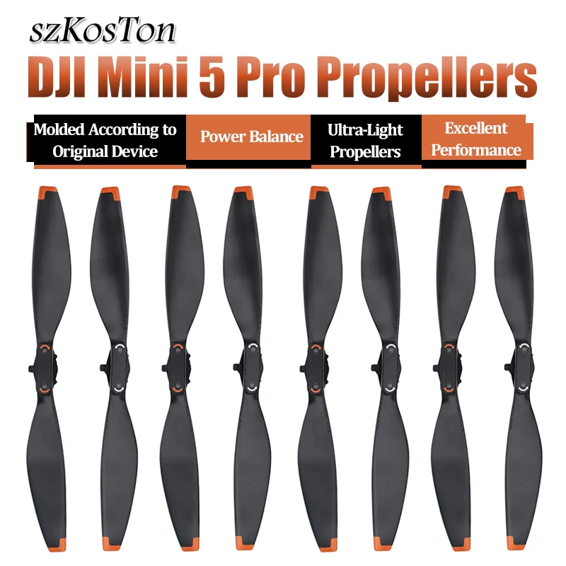 ใบพัดโดรนสำรอง 4/8 ชิ้น น้ำหนักเบา สำหรับ DJI Mini 5 Pro