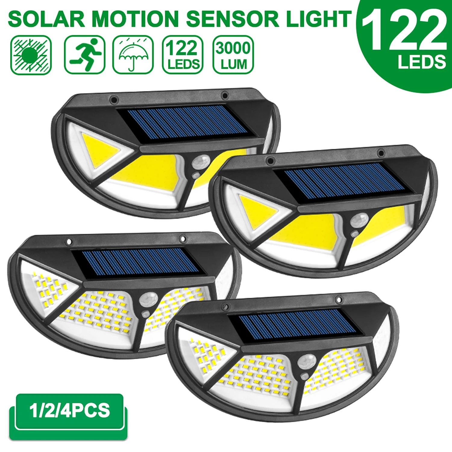 

LED Solar Light Outdoor Solar Lamp with Motion Sensor Light SunLight Street Lamp LED Spotlight for Garden Decoration