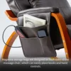 1 Set of Massage Chair Dark Brown Reclining Rocking Chair Five Angle Adjustable Oversized Load Bearing Massage Tool for Relaxing 5