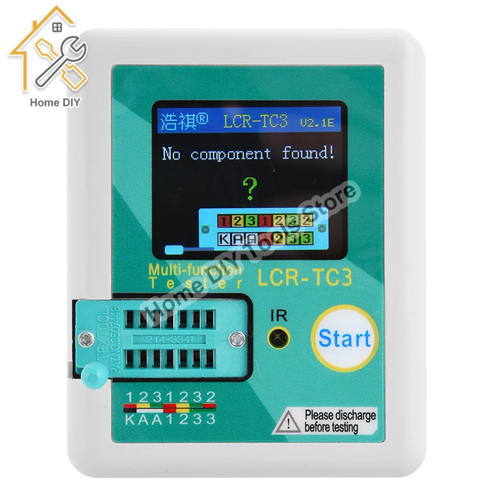 Lcr-Tc3 Con Display Lcd Multimetro Transistor Tester Tft Calibrazione Automatica Transistor Esr Misuratore Diodo Diodo Triodo Condensatore Prova Resis
