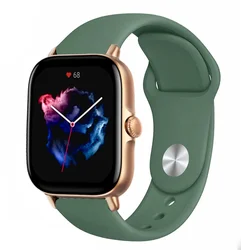 Durable Silicone Watch Strap - 20mm/22mm Premium Band - 20mm watch band (Pine Needle Green)